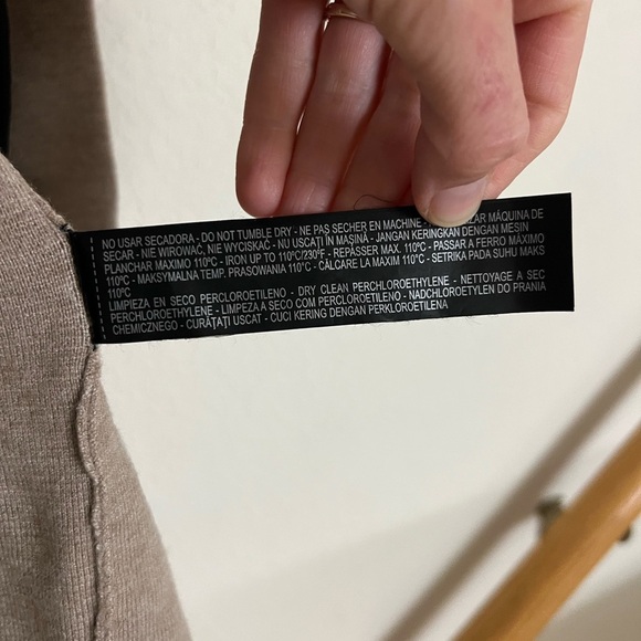 Zara Knit Oatmeal Open Front Sweater Coat size small - Picture 5 of 7